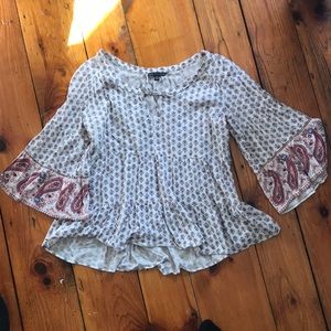 American Eagle Peasant Blouse Medium